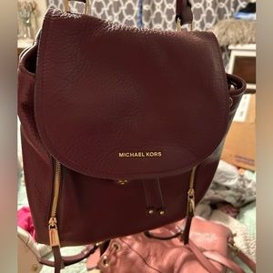 Large leather backpack